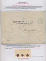 Österreichische Post In Der Levante: 1855/1914, Extraordinary Exhibit On 44 Album Pages, Comprising - Levant Autrichien