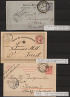 Österreichische Post In Der Levante: 1874/1911, Partie Von Neun Bedarfsgebrauchten Ganzsachen, Dabei - Levante-Marken
