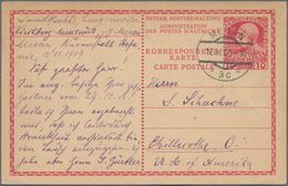 Österreich - Ganzsachen: 1869/1949 Ca. 580 überwiegend Ungebrauchter Ganzsachenpostkarten (nur Wenig - Other & Unclassified