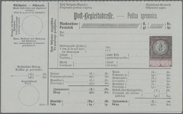 Österreich - Ganzsachen: 1883/85/88, Sieben Verschiedene Ungebrauchte Postbegleitadressen Mit 5 Kr. - Andere & Zonder Classificatie