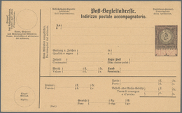 Österreich - Ganzsachen: 1885, Sieben Verschiedene Ungebrauchte Postbegleitadressen Mit 5 Kr. Gebühr - Otros & Sin Clasificación