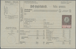 Österreich - Ganzsachen: 1888, Sechs Verschiedene Ungebrauchte Postbegleitadressen Für Nachnahmensen - Autres & Non Classés