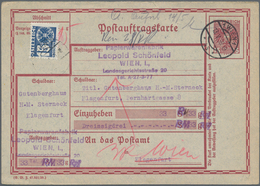 Österreich - Ganzsachen: 1913/1938, Sammlung Mit 14 Ungebrauchten Postanweisungen, Postauftragskarte - Otros & Sin Clasificación