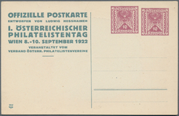 Österreich - Privatganzsachen: 1922/24, Ca. 30 Ungebrauchte Privatganzsachenumschläge Und Ca. 20 Pri - Andere & Zonder Classificatie