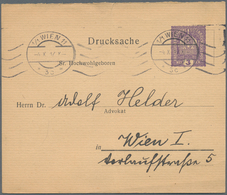 Österreich - Privatganzsachen: 1934, Eine Gebrauchte Ganzsachenkarte Und 18 Ungebrauchte Und Gebrauc - Other & Unclassified