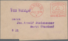 Österreich - Besonderheiten: 1928/38, Kleiner Posten Von Ca. 60 Streifbändern Alle Mit Absenderfreis - Otros & Sin Clasificación