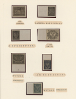 Polen: 1918, Collection Of 118 Imperforate Essays For The 1st Definitve Issue Of Poland, All Of Them - Gebruikt