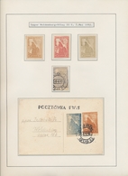 Polen - Lagerpost: 1942/1945, WOLDENBERG/GROSS-BORN, Collection Of Apprx. 86 Stamps, One Souvenir Sh - Otros & Sin Clasificación
