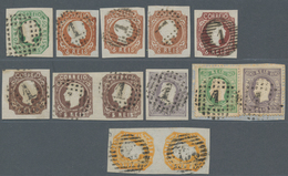 Portugal: 1853/1911, Mainly Used Accumulation Of Apprx. 440 Stamps, Incl. A Nice Part Of Classic Ite - Other & Unclassified