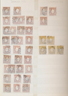 Portugal: 1870/1893, Used Accumulation Of Apprx. 480 Stamps In A Stockbook, Main Value Is Surely The - Other & Unclassified