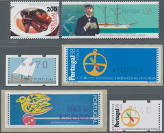 Portugal: 1977/1998, Accumulation With 35 Miniature Sheets In Different Quantities (total 588, € 4.7 - Otros & Sin Clasificación