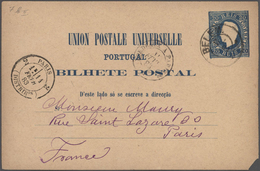 Portugal - Ganzsachen: 1878/1928 Specialized Collection In An Ancient Album With Ca. 620 Unused And - Postal Stationery