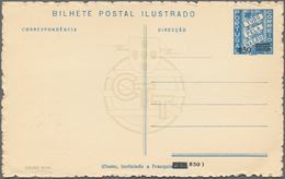 Portugal - Ganzsachen: 1953, Ca. 35 Unused Picture Postal Stationery Cards All With 50(c) Black On 2 - Postwaardestukken