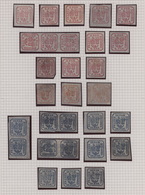 Rumänien: 1862/1866, A Splendid Mint Collection Of 211 Stamps (incl. Some Multiples) On Album Pages, - Oblitérés