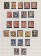 Rumänien: 1866/1872, Carol Heads, Used Collection Of 23 Stamps Neatly Arranged On Album Page, Very A - Used Stamps