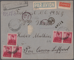 Rumänien: 1913/43, Fine Lot Of 4 Covers In Good Condition, Three Interesting Franked Field Post Regi - Oblitérés