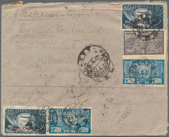 Russland: 1923, One Registered Cover With Scarce Franking (saving Stamps) On Reverse, Sent From Odes - Storia Postale