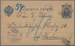 Russland - Ganzsachen: 1861/1915, Accumulation Of Approx. 270 Unused And Used Postal Stationery Card - Stamped Stationery