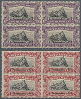 San Marino: 1918, End Of WWI Two Different Stamps With Opt. '3 / Novembre / 1918' In Different Quant - Briefe U. Dokumente