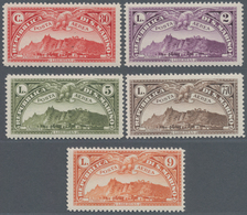 San Marino: 1931, Duplicated Lot Five Different Airmail Stamps 'Monte Titano' In Different Quantitie - Covers & Documents