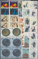 San Marino: 1976, Sets Per 900 MNH. Four Year Sets Are Sorted On One One Stockcard. We Could Not Che - Covers & Documents