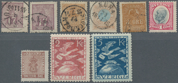 Schweden: 1855-1924, Nette Partie Mit Nur Besseren Werten Auf Steckkarten, Dabei Auch Geprüfte Werte - Covers & Documents