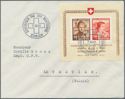 Schweiz: 1923/1965, Prächtiges Lot Von 46 Ersttags-, Satz- Und Sammlerbriefen Mit Vielen Besseren Au - Sammlungen