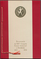 Schweiz: 1924/1927, Lot Von Drei PTT-Geschenkbüchern/Heften: (1) 1924 Geschenkbuch Mit Kordel Im Har - Sammlungen