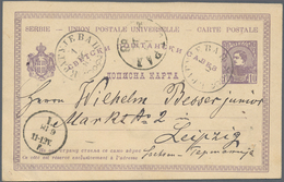 Serbien: 1883/1918, Small Holding Of Ca. 60 Mint And Used Postal Stationary, Incl. Some Letters, One - Serbia