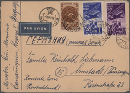 Sowjetunion: 1947/50, 10 Covers And One Uprated Used Postal Stationery Envelope With Nice Franking, - Covers & Documents