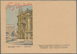 Sowjetunion - Ganzsachen: 1955/60, Ca. 60 Unused Picture Postal Stationery Cards, All Different Pict - Non Classés