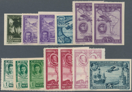 Spanien: 1930, Ibero-American Exhibition In Sevilla Large Lot With About 500 Airmail Stamps In 13 Di - Lettres & Documents