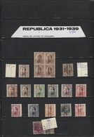 Spanien: 1931/1939, Extensive Collection Of The 2nd Republic Issues Including Covers And Cards. Must - Briefe U. Dokumente