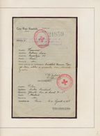 Spanien: 1936/1937, Spanish Red Cross Service During Civil War, Well Presented Study Of 15 Interesti - Cartas & Documentos