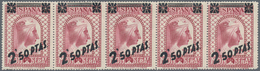 Spanien: 1938, Black Madonna Of Montserrat 25c. Lilac-red Surcharged '2.50 PTAS' In Scarcer Perforat - Lettres & Documents