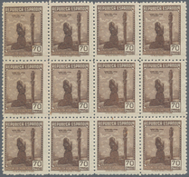 Spanien: 1939, Forces Mail Issue NOT ISSUED 70c. Stamp Showing Female Prayer In A Lot With About 300 - Brieven En Documenten