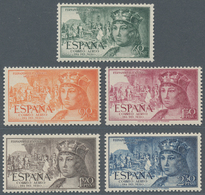 Spanien: 1952, Stamp Day '500th Birthday Of King Ferdinand V.' In An Investment Lot With Approx. 450 - Brieven En Documenten