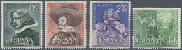 Spanien: 1961, VELAZQUEZ Complete Set Of Four In A Lot With 32 Sets, Mint Never Hinged, Mi. 1235/38, - Briefe U. Dokumente