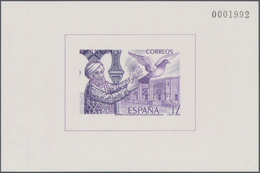 Spanien: 1986, National Stamp Exhibition EXFILNA'86 In Cordoba Imperforate Special Miniature Sheet I - Cartas & Documentos