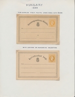 Ungarn - Ganzsachen: 1869/1990 Collection Of About 260 Mainly Unused Postal Stationaries, While Stan - Postal Stationery