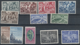 Vatikan: 1948/1953, MNH Lot Of Better Issues: 1948 Airmails, 1949 UPU, 1951 Council, 1953 Airmails, - Collections