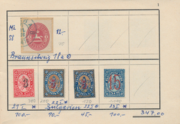 Europa: 1850/1884, Approval Book Comprising 38 Stamps, E.g. Austria, Hungary, Bulgaria, Portugal, It - Altri - Europa