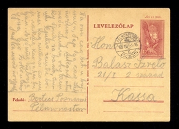 Hungary, Croatia - Stationery Sent From Beli Manastir (PELMONOSTOR) To Kassa 05.04. 1943. - Autres & Non Classés