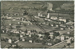 Giubiasco - Luftaufnahme - Foto-Ansichtskarte - Verlag Photoglob-Wehrli & Vouga & Co. AG Zürich - Giubiasco