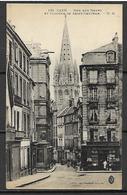 CAEN     -   1918 .    Rue  Aux  Namps  Et  Clocher  De  Saint - Sauveur. - Caen