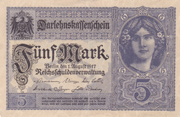 BILLET ALLEMAGNE 1917 - 5 MARK - 5 Mark