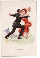 ILLUSTRATEUR LUIS USABAL *COUPLE * HOMME * FEMME * CHAPEAU PLUME * DANCE ACROBATIQUE * DANSE - Usabal