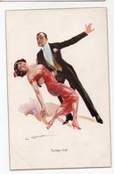 ILLUSTRATEUR LUIS USABAL *COUPLE * HOMME * FEMME * CHAPEAU PLUME * TURKEY TROT * DANSE - Usabal