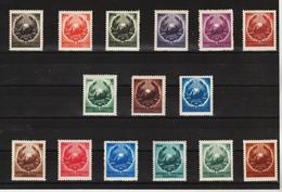 1950 - Embleme De La Republique Michel No 1210/1224 Et Yv No 1098/1112 Complete - Nuevos