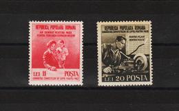 1950 - Congres Des Comites Du Lutte Pour Le Paix Mi No 1236/1237 Et Yv No 1126/1127 MNH - Nuevos